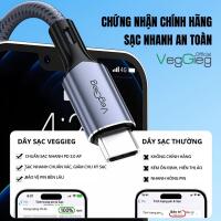 Cáp Sạc Nhanh Type-C 100W Bọc dù - V-M002C
